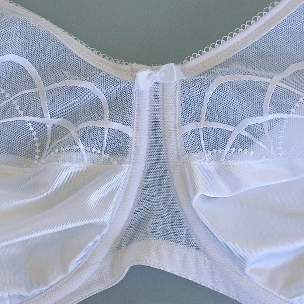 Elomi Cate EL4030WHE Full Cup Support Bra White Underwire US 36L‎